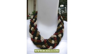 Multi Seed Beaded Necklaces Fashion